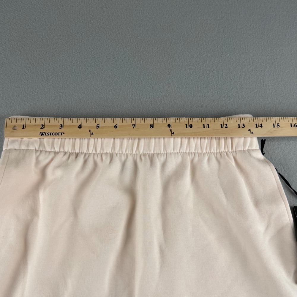 Future Collective Reese Blutstein Feather Trim Mini Skirt Cream Small NWT - Picture 5 of 5